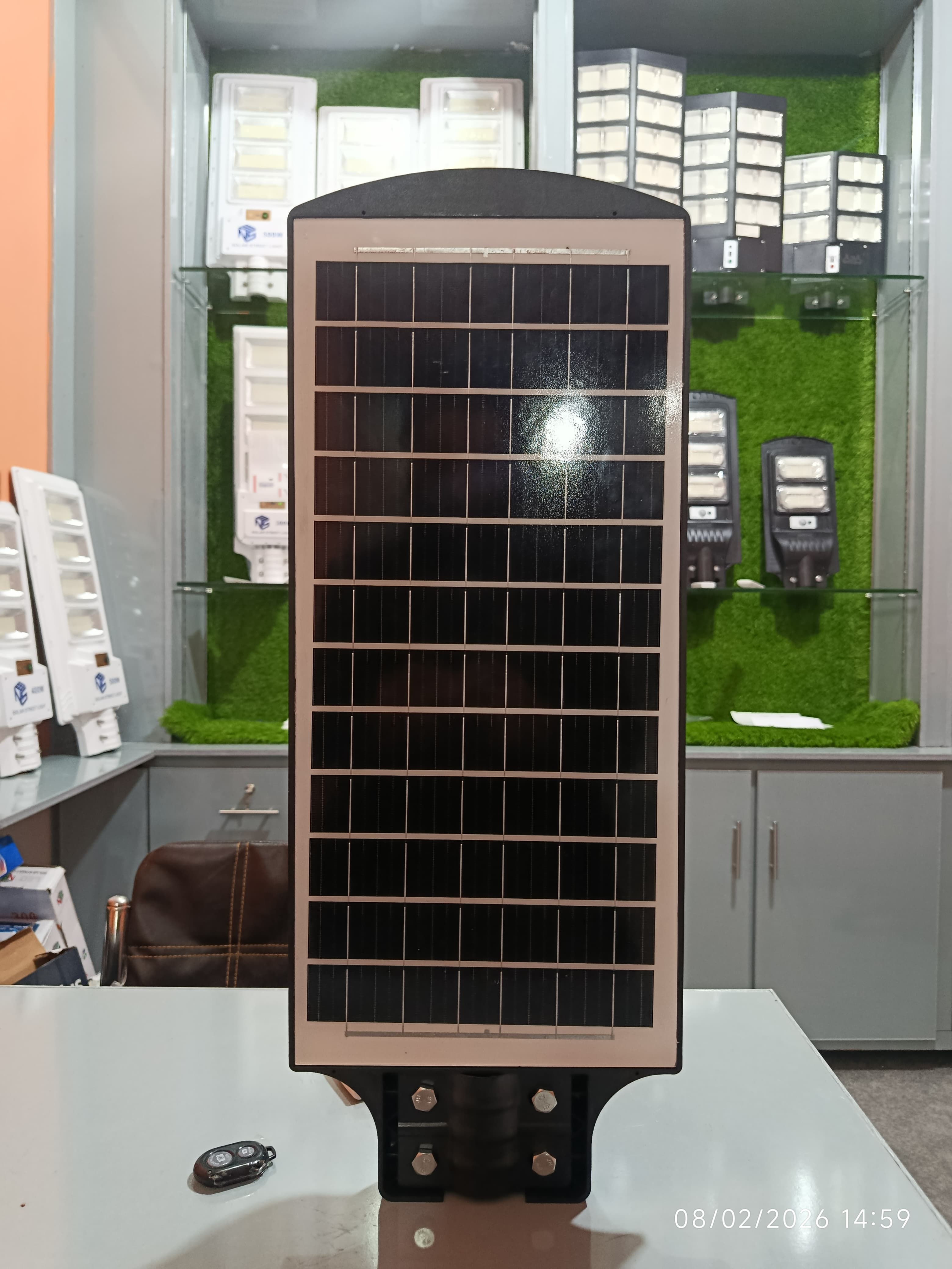 90 Watt Solar Street Light Full Night Battery Backup With Free Wall mounted Stand